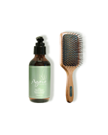 Agave Bamboo Paddle Brush & Healing Oil